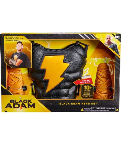 DC Comics Black Adam Hero Set Light-up Chest Plate Gauntlets Cape 10+ Sounds Black Adam Movie Kids Roleplay Costume for Boys ...