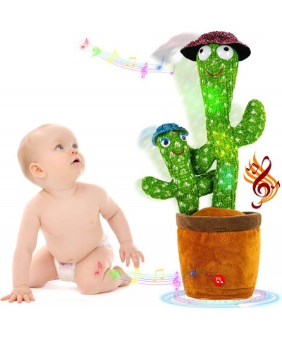 Dancing Cactus Talking Toy Wriggle Singing Cactus Repeats What You Say Soft Plush Talking Toy Speaking Cactus Baby Funny Crea...