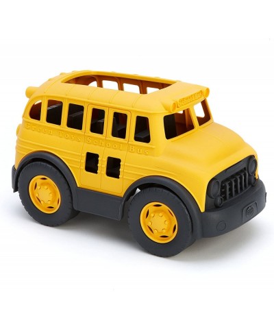 School Bus Yellow FFP - Pretend Play Motor Skills Kids Toy Vehicle. No BPA phthalates PVC. Dishwasher Safe Recycled Plastic M...