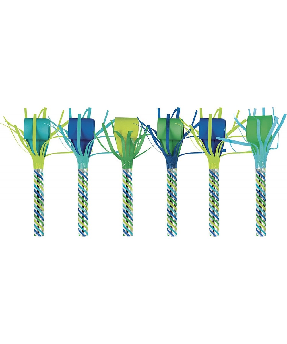 Blue and Green Fringed Party Noisemakers (6 Pcs) - 1 Pack $13.32 Noisemaker Toys