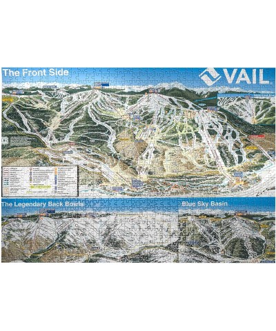 1000 Piece Jigsaw Puzzle Vail Ski Resort Colorado - for Adults Families Skiing and Hiking Enthusiast - Mtns Co $60.00 Jigsaw ...