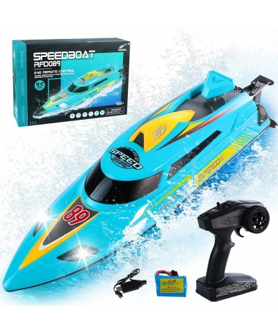 20+MPH Speed 2.4GHz Remote Control Boat Fast RC Boats with Rechargeable Battery for Adults Remote Controlled Boat for Pools a...