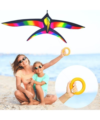 Giant Rainbow Delta Kite | Bird Kite for Kids Ages 4-8-12 - Large Rainbow Beach Kite for Adults - Stunt Kite for Kids - Easy ...