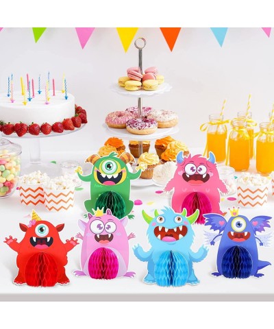 9 Sets Monster Honeycomb Centerpieces Little Monster Party Table Decorations Monsters Themed Birthday Party Supplies Baby Sho...