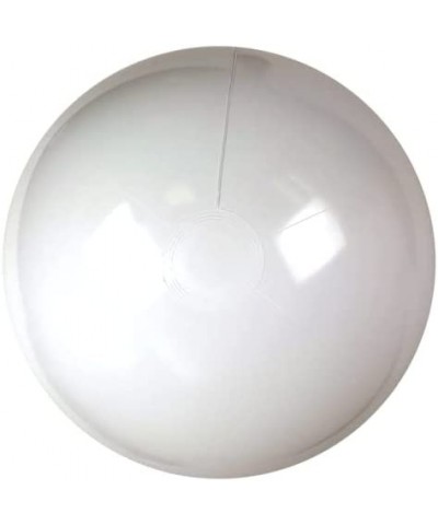 24-Inch Deflated Size Solid White Beach Ball - Inflatable to 18-Inches Diameter $15.84 Toy Sports Products