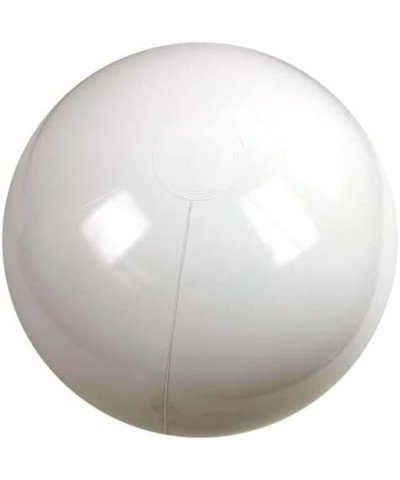 24-Inch Deflated Size Solid White Beach Ball - Inflatable to 18-Inches Diameter $15.84 Toy Sports Products