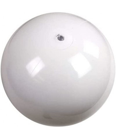 24-Inch Deflated Size Solid White Beach Ball - Inflatable to 18-Inches Diameter $15.84 Toy Sports Products