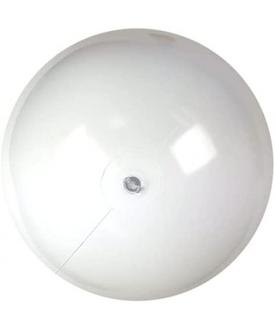 24-Inch Deflated Size Solid White Beach Ball - Inflatable to 18-Inches Diameter $15.84 Toy Sports Products