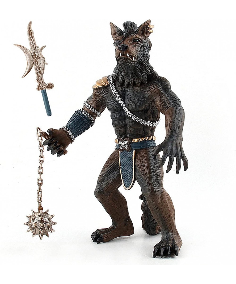 Werewolf Soldier Statue Figure with 2 Weapons Fantasy Model Toy - 19.5 Centimeters/7.7 Inches $31.15 Kids' Play Fantastic Cre...