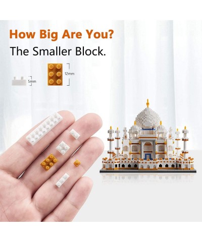 Big Size Architecture Micro Block Taj Mahal Model Building Set for Adults and Great Gift for Any Hobbyists $80.57 Toy Buildin...