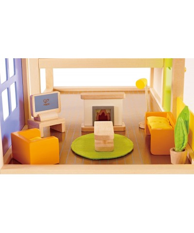 Wooden Doll House Furniture Media Room Set $31.07 Dollhouse Accessories