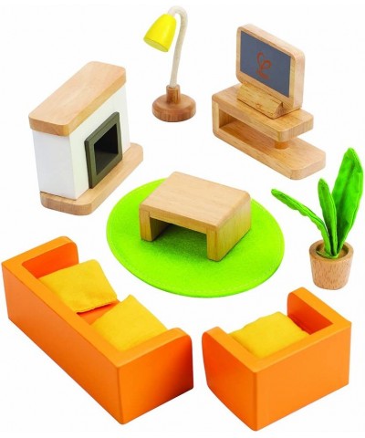 Wooden Doll House Furniture Media Room Set $31.07 Dollhouse Accessories