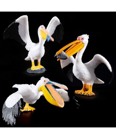 Bird Toys - 5pcs Realistic Birds Animal Figurines Toy Set - Includes Ostrich Kingfisher Pelican - Educational Learning Toys B...