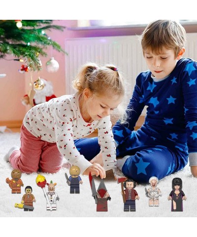 8 Pcs Horror Action Figures Toys Custom Sets Movie Character Minifigures Building Blocks Halloween Easter Gifts for Boys Girl...