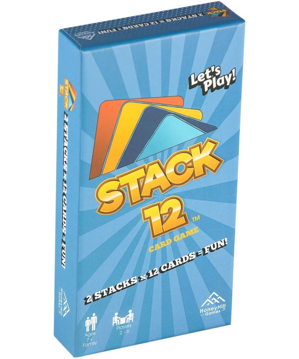 Stack 12 Fun Family Card Game in Rigid Box with 196 Cards for 2 to 6 Players for Ages 7 Years and up $27.30 Card Games