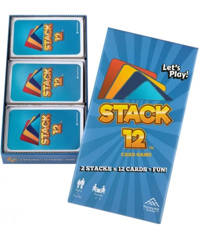 Stack 12 Fun Family Card Game in Rigid Box with 196 Cards for 2 to 6 Players for Ages 7 Years and up $27.30 Card Games