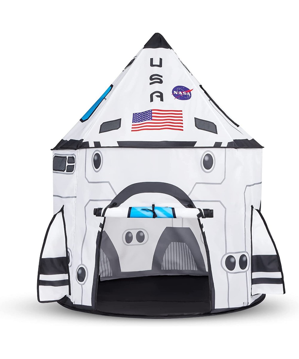 Rocket Ship Play Tent Pop up Play Tent Kids Indoor Outdoor Spaceship Playhouse Tent Set $51.40 Kids' Play Tents & Tunnels