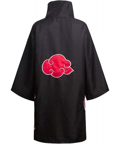 Kids Uchiha Itachi Cosplay Costume Red Cloud Uniform Cloak Obito Tobi Mask with Halloween Long Robe $51.30 Kids' Costumes