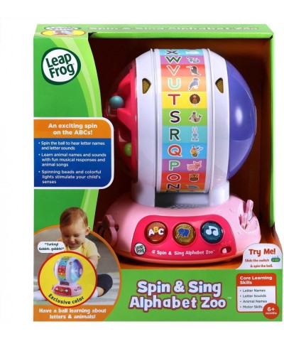 Spin and Sing Alphabet Zoo Amazon Exclusive Pink $35.91 Electronic Learning & Education Toys