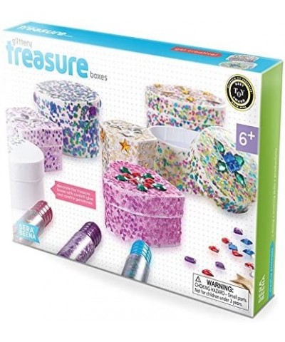 Decorate Your Own Glittery Treasure Boxes - Creative Kit for Girls $31.17 Craft Kits