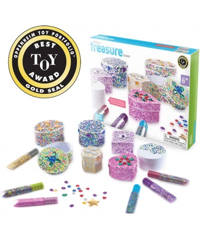 Decorate Your Own Glittery Treasure Boxes - Creative Kit for Girls $31.17 Craft Kits