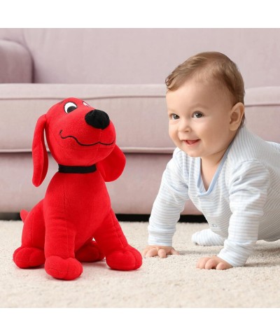 12 Inch Red Plush Dog Toy Stuffed Animals Dog Plushie Doll Sitting Puppy Dog Pillow Kids Boys Girls Birthday Gift Educational...