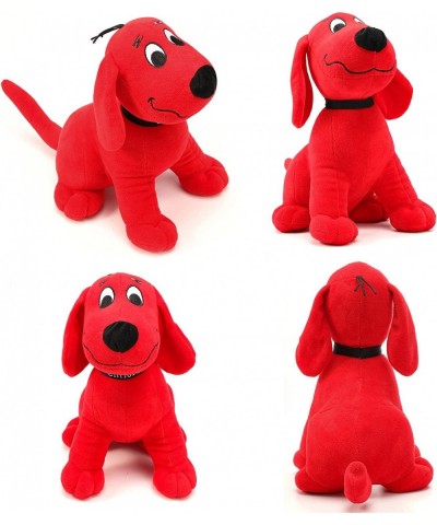 12 Inch Red Plush Dog Toy Stuffed Animals Dog Plushie Doll Sitting Puppy Dog Pillow Kids Boys Girls Birthday Gift Educational...