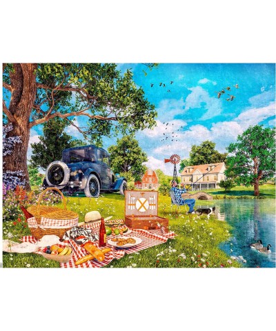 Dominic Davison - Country Picnic - 750 Piece Jigsaw Puzzle $17.28 Jigsaw Puzzles