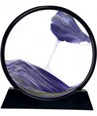 Moving Sand Art Decoration Flowing Sand Painting Round Glass 3D Deep Sea Sandscape in Motion Display Flowing Sand for Home De...