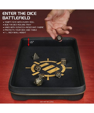 Tabletop Community DND Dice Case and Dice Rolling Tray - Dice Holder and Storage for up to 500 RPG Dice with Rugged Protectiv...