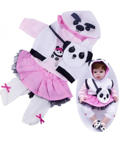 5 Pcs Sets Reborn Baby Dolls Clothes Girl 22 inches Panda Outfit for 20-23" Newborn Baby Girl Doll Clothes $27.28 Doll Access...