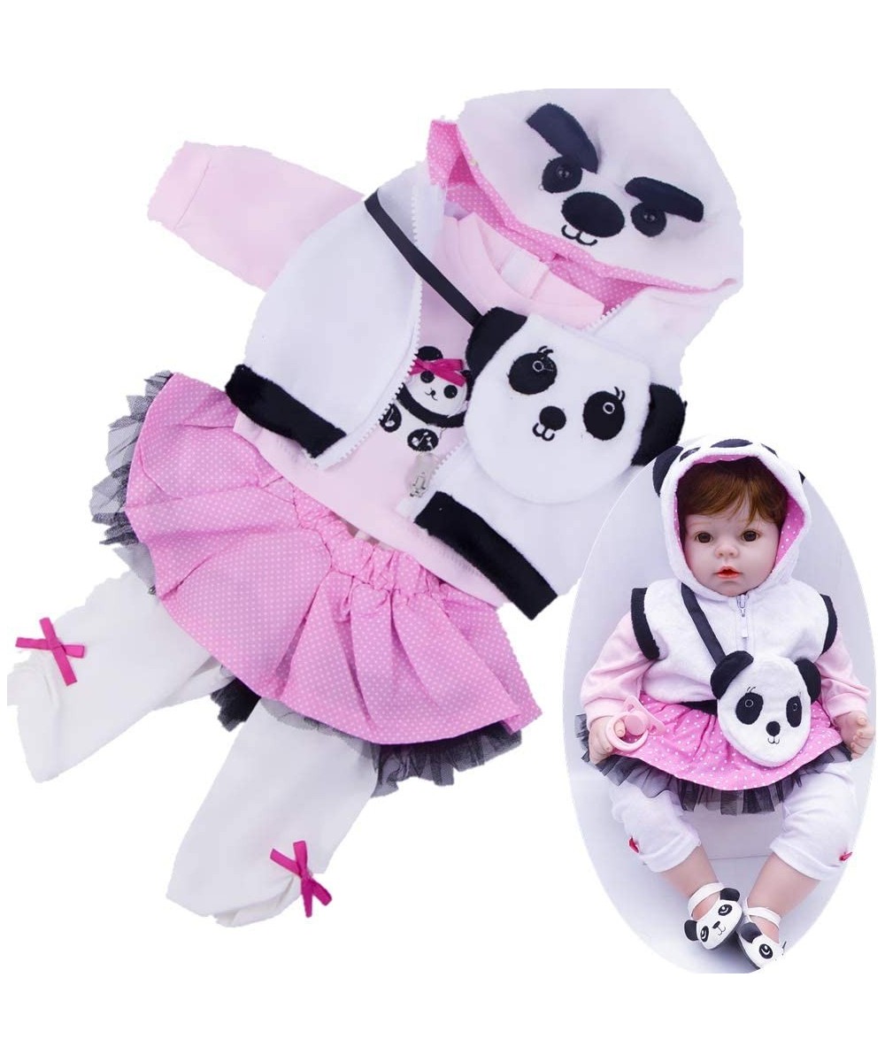 5 Pcs Sets Reborn Baby Dolls Clothes Girl 22 inches Panda Outfit for 20-23" Newborn Baby Girl Doll Clothes $27.28 Doll Access...