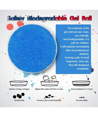 Electric Gel Ball Blaster with 20000 Gel Balls - Eco-Friendly Gel Shooter Gun - High Performance Assembled Water Bead Gun - B...