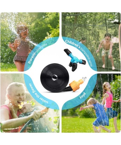 Children's Trampoline Sprinkler Outdoor Backyard Water Park Sprinklers Fun Boys and Girls Summer Toys with Rotating Sprinkler...