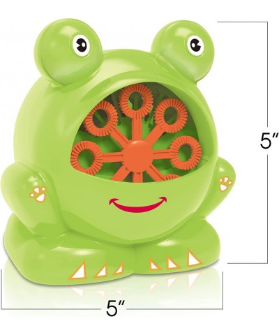 Frog Bubble Machine Set for Kids - 2 Pack - Includes 2 Bubbles Blowing Toys and 2 Bottles of Solution - Fun Summer Outdoor or...