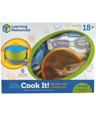 New Sprouts Cook it! 6 Pieces Ages 2+ Pretend Play Food for Toddlers Preschool Learning Toys Kitchen Play Toys for Kids $47.4...