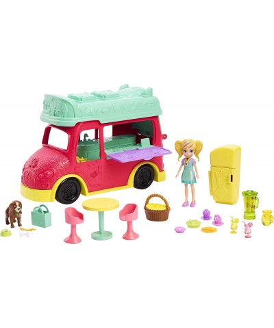 Swirlin’ Smoothie Truck Playset with Polly Doll and Accessories $42.58 Doll Playsets