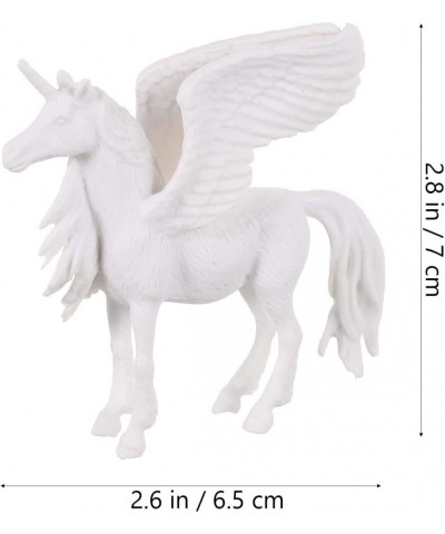 4pcs 3D Painting Unicorn Figurines Set DIY Plastic Craft Animal Sculpture Kit for Kids Unicorn Birthday Party Favors Supplies...