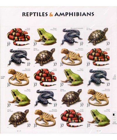 Reptiles & Amphibians US Postage Stamps $23.31 Collectible Postage Stamps