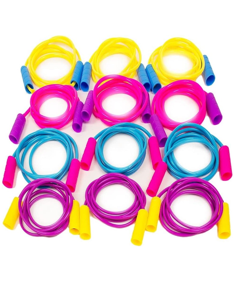 Kids Jump Rope Set - 12 Pk 7 ft Skipping Rope for Girls & Boys - Jump Ropes in Assorted Bright Colors $37.07 Kids' Fitness Eq...