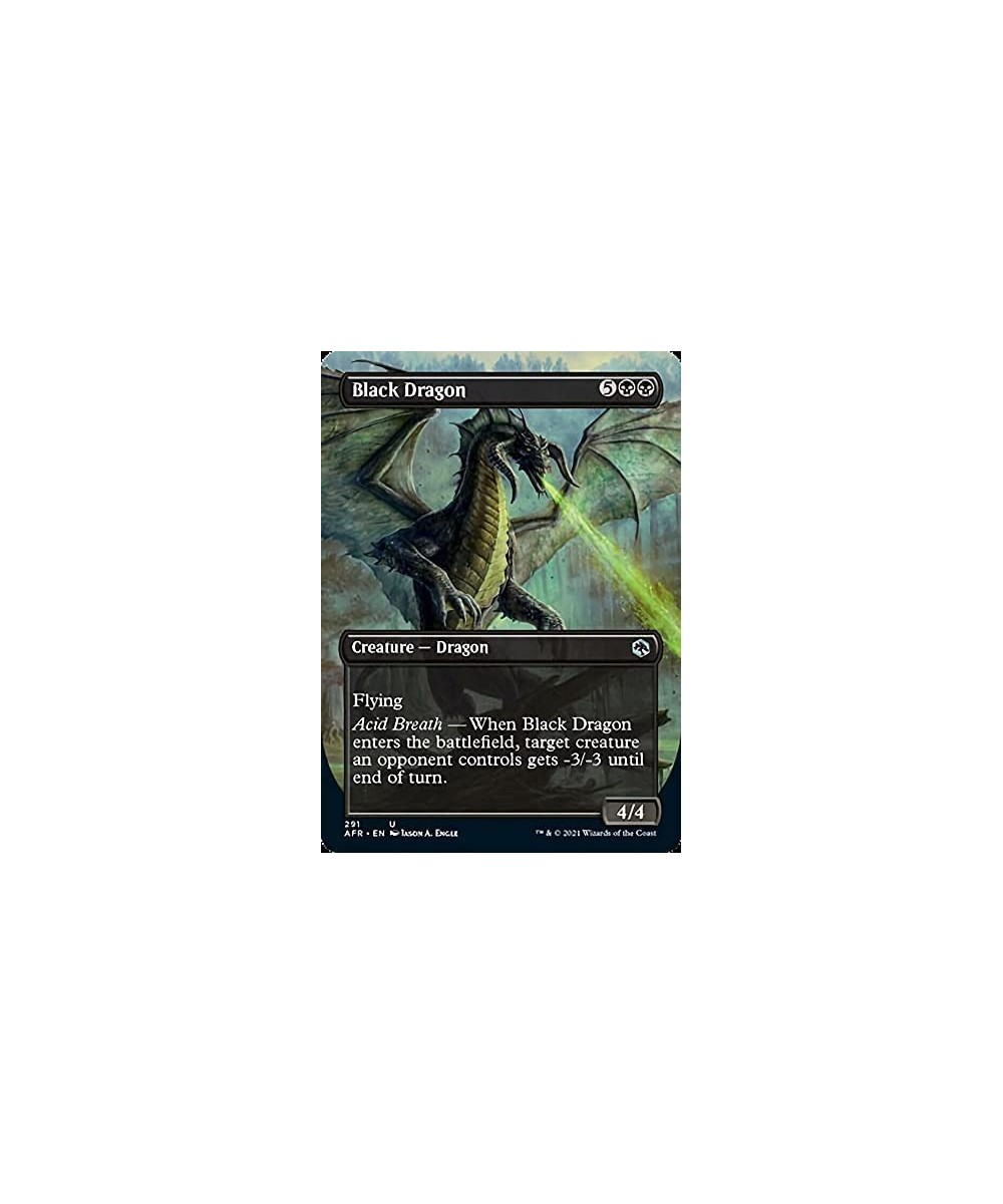 Magic: the Gathering - Black Dragon (291) - Borderless - Adventures in The Forgotten Realms $10.74 Trading Cards & Accessories