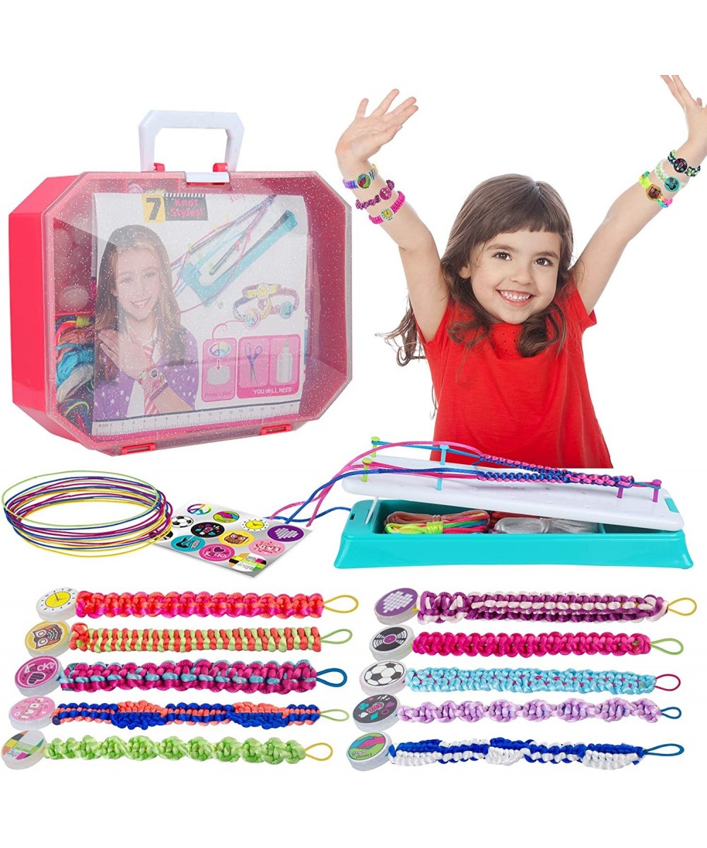 Friendship Bracelets Maker Making Kit Arts and Crafts for Kids Ages 8-12 Best Birthday Gifts for Teen Girls Travel Activity S...