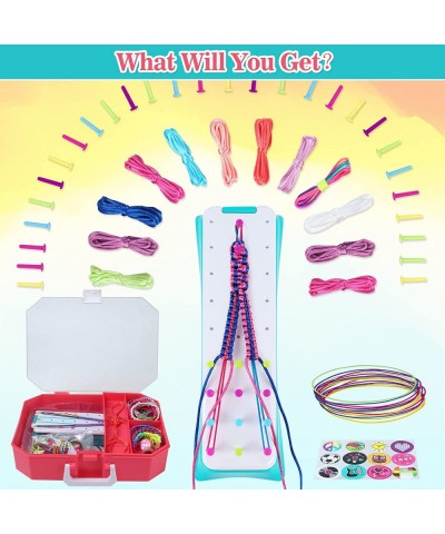 Friendship Bracelets Maker Making Kit Arts and Crafts for Kids Ages 8-12 Best Birthday Gifts for Teen Girls Travel Activity S...