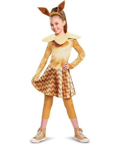 Pokemon Eevee Costume for Kids Girls Deluxe Character Outfit $48.10 Kids' Costumes