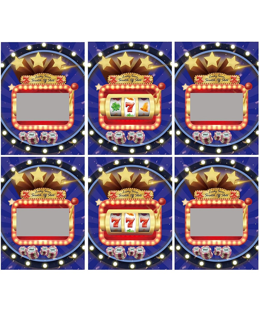 Casino Games Scratch Off Gambling Cards for Fun Vegas Casino Gambling Games Night Party Supplies 30 Pack Slot Machine Theme D...