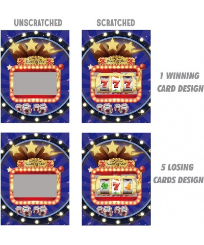 Casino Games Scratch Off Gambling Cards for Fun Vegas Casino Gambling Games Night Party Supplies 30 Pack Slot Machine Theme D...