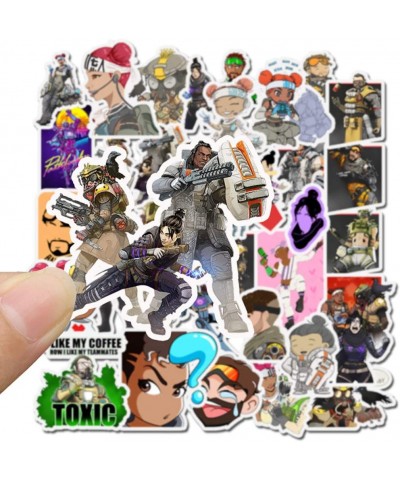 Apex Legends Sticker 50 Pcs Waterproof Removable Cute Beautiful Stylish Teen Stickers Suitable for Boys and Girls in Water Bo...