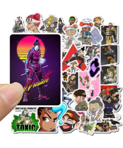 Apex Legends Sticker 50 Pcs Waterproof Removable Cute Beautiful Stylish Teen Stickers Suitable for Boys and Girls in Water Bo...