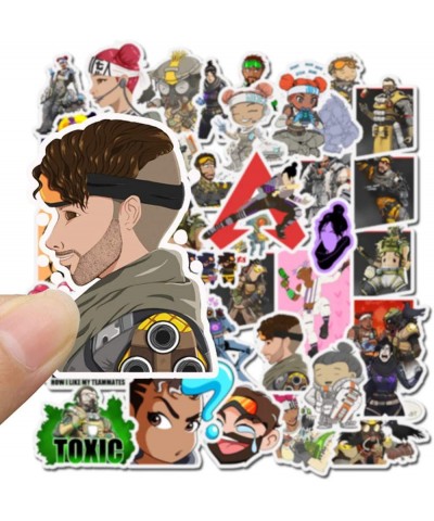 Apex Legends Sticker 50 Pcs Waterproof Removable Cute Beautiful Stylish Teen Stickers Suitable for Boys and Girls in Water Bo...