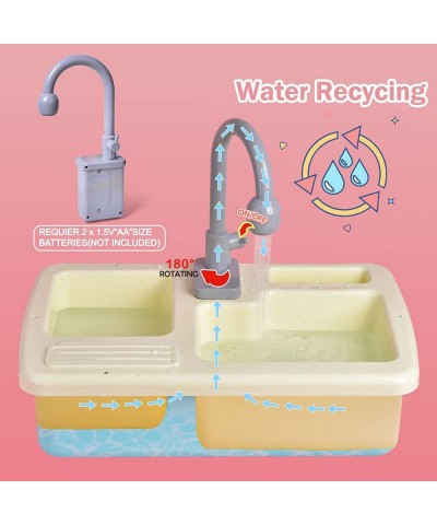 Pretend Play Kitchen Sink Toys with Play Cutting Food Water Toys Kitchen Set for Kids Play Kitchen Toys Toddler Kitchen Plays...